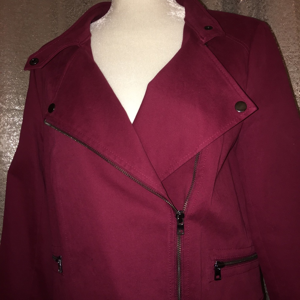 NWOT Banana Republic Burgundy Jacket - Picture 3 of 6
